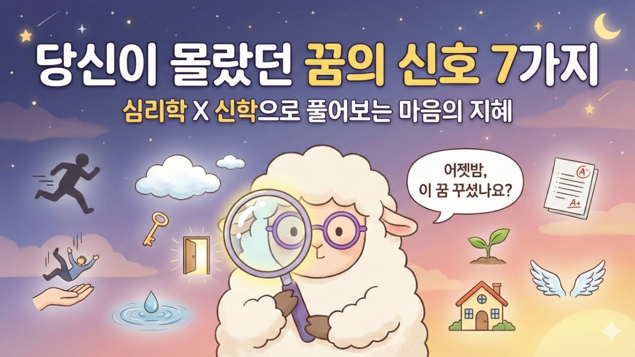 자꾸 꾸는 '이 꿈', 그냥 넘기지 마세요. 내 영혼이 당신에게 보내는 7가지 신호