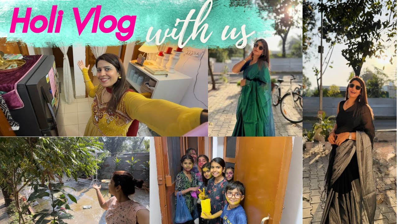 HOLI CELEBRATION 🎉 At Home #familyvlog #dailyvlog #holi #holivlog #holispecial #hindivlog #vlogger