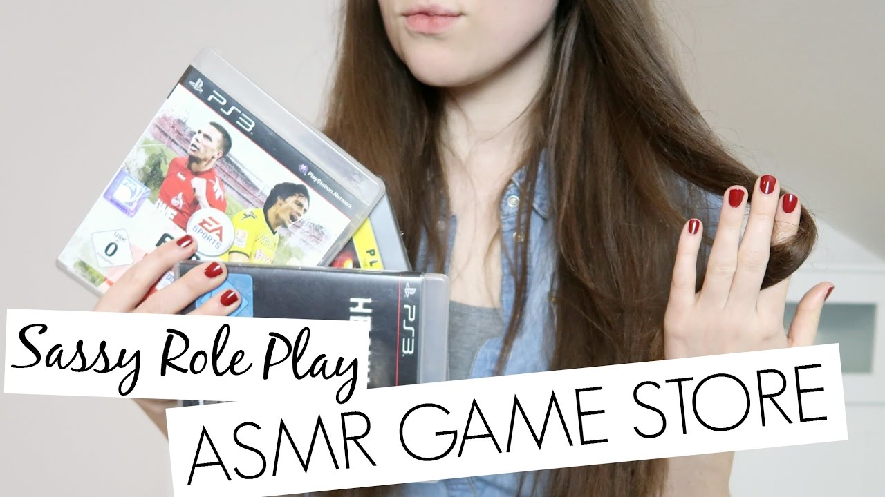 ASMR | Comedy Game Store Role Play // German/ Deutsch // Shallow Sales Person