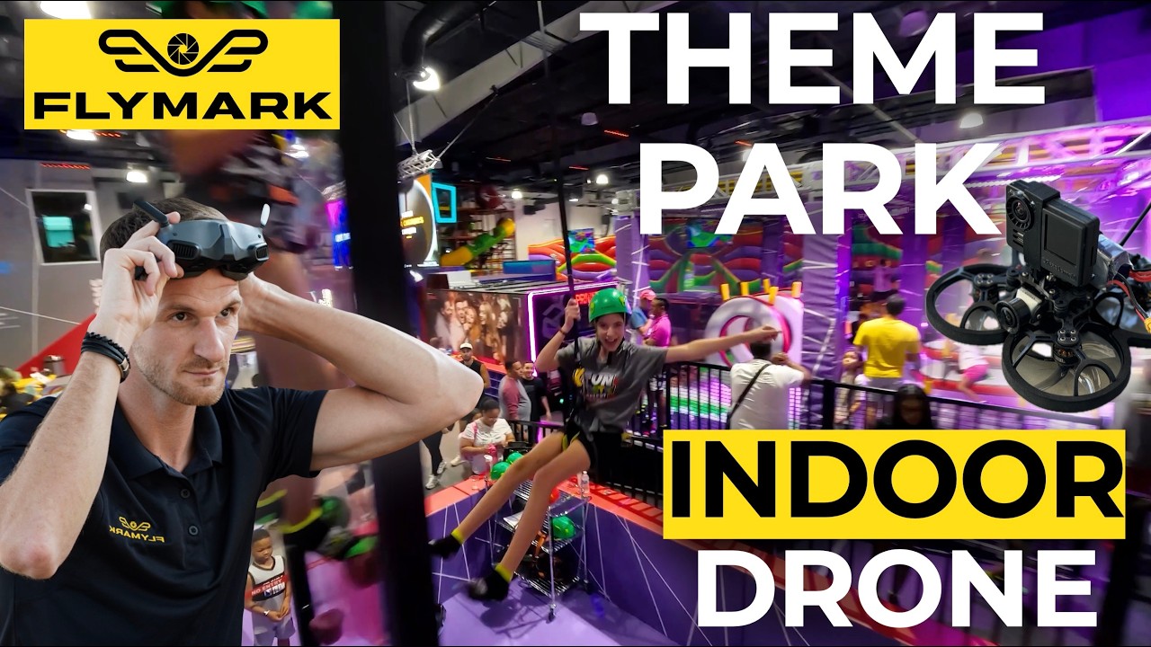 FPV Indoor Drone Tour of Kids Theme Park Funtastic Depot