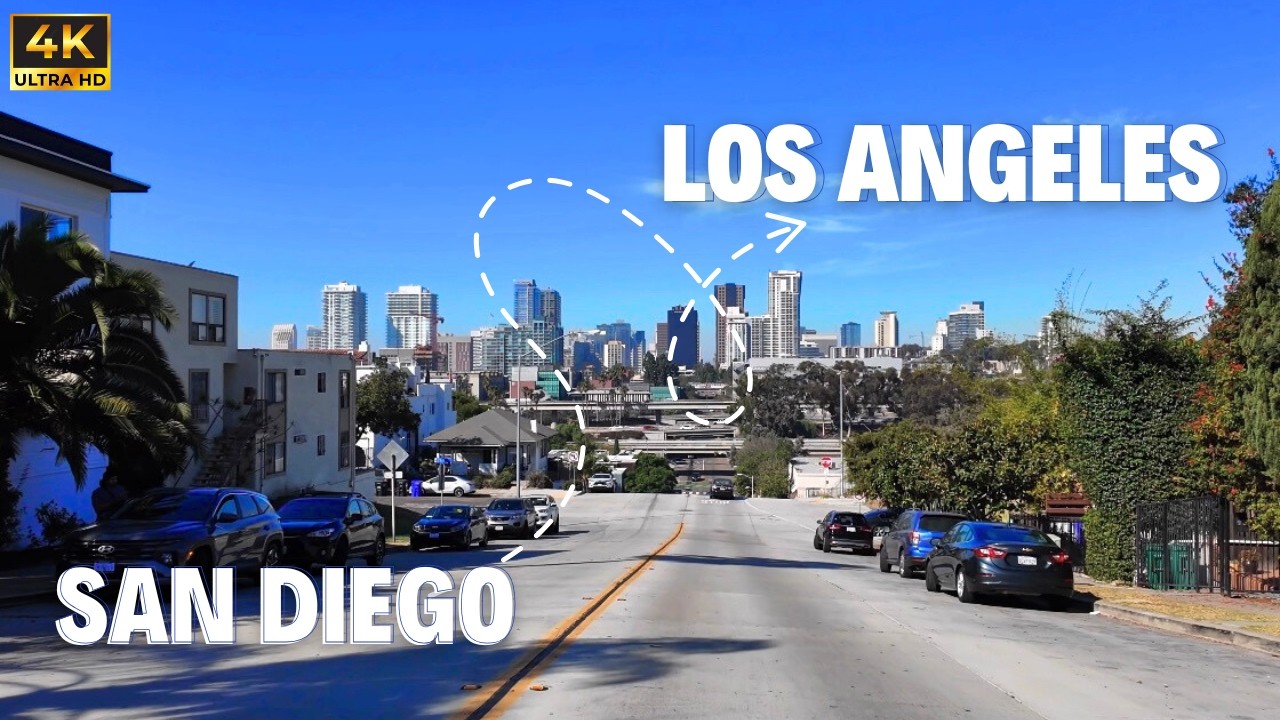 San Diego to Los Angeles Drive | Southern California | Relaxing Highway Journey | 4K
