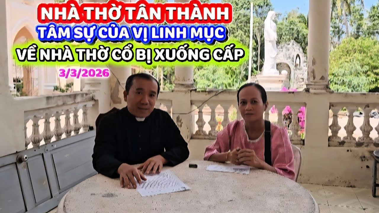 TÂN THÀNH NGÔI NHÀ THỜ CỔ ĐANG XUỐNG CẤP,HƯ HỎNG NẶNG