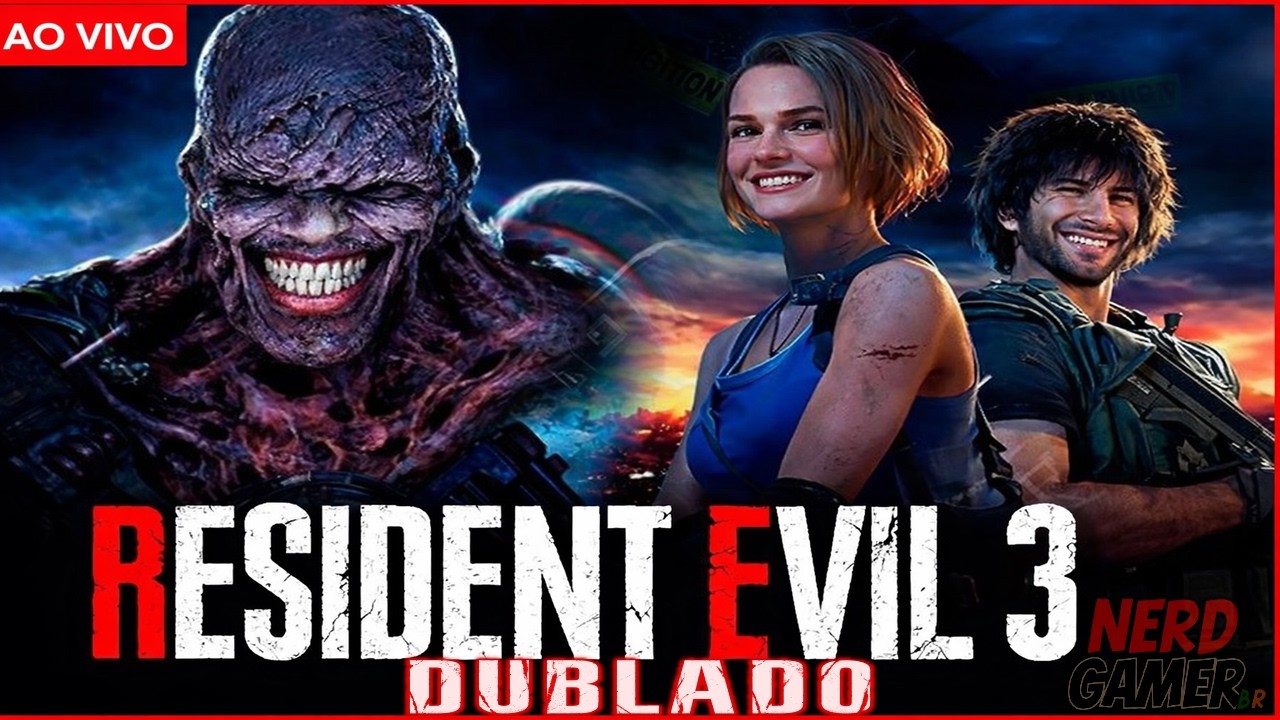 🔴 AO VIVO | Resident Evil 3 Remake DUBLADO até zerar!🔥