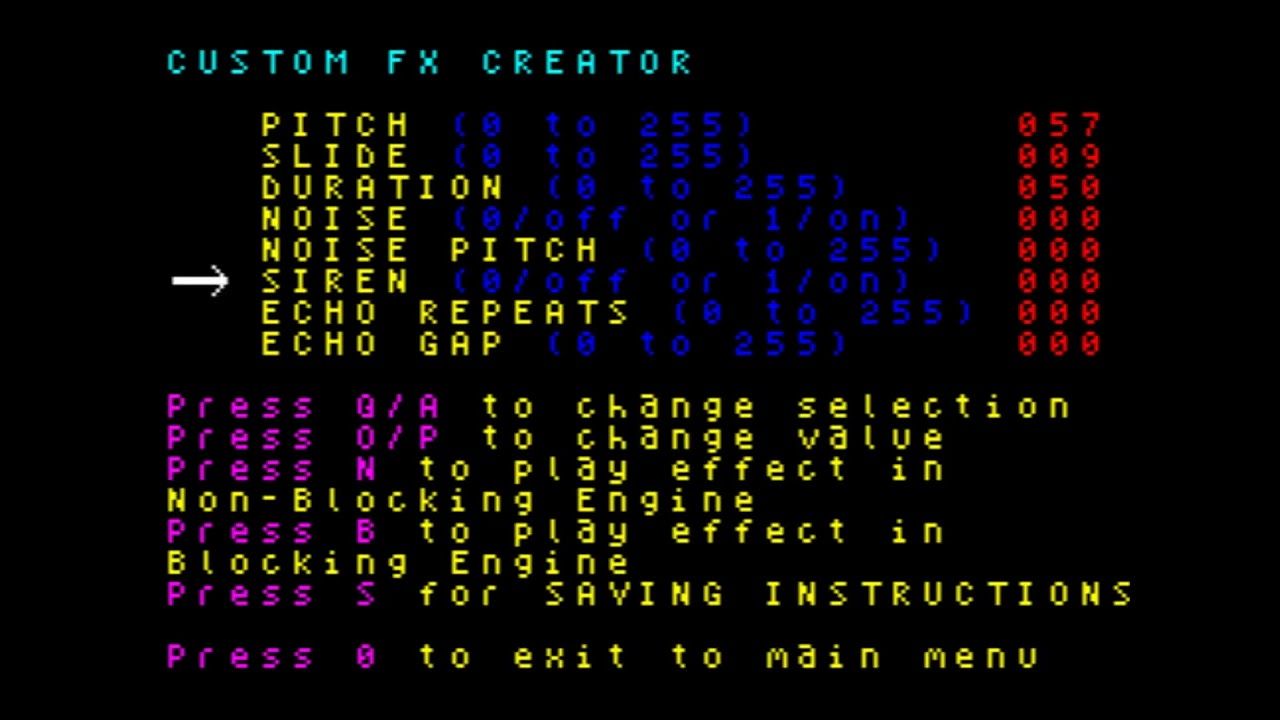 S.W.E.E.P SFX Studio for the Spectrum Wave Effects Editor\Player (SWEEP) in MPAGD - DEMO