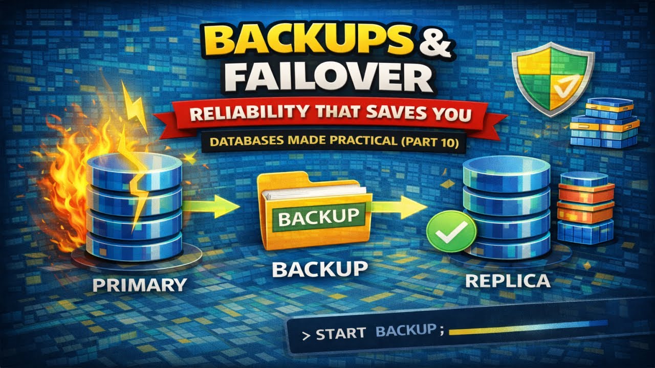 Backups & Failover: Reliability That Saves You &mdash; Databases Made Practical (Part 10)