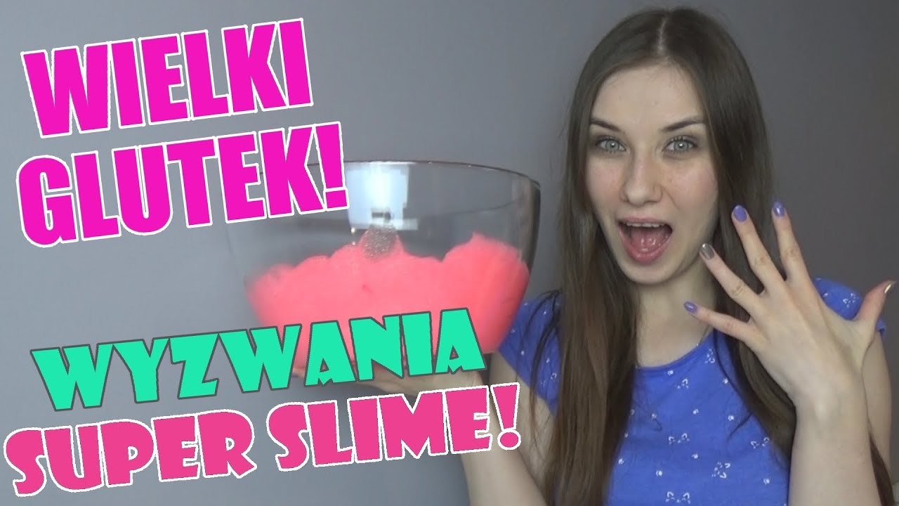 ⭐️ WYZWANIA SUPER SLIME #3 - WIELKI GLUTKOWY POTWOREK ;P