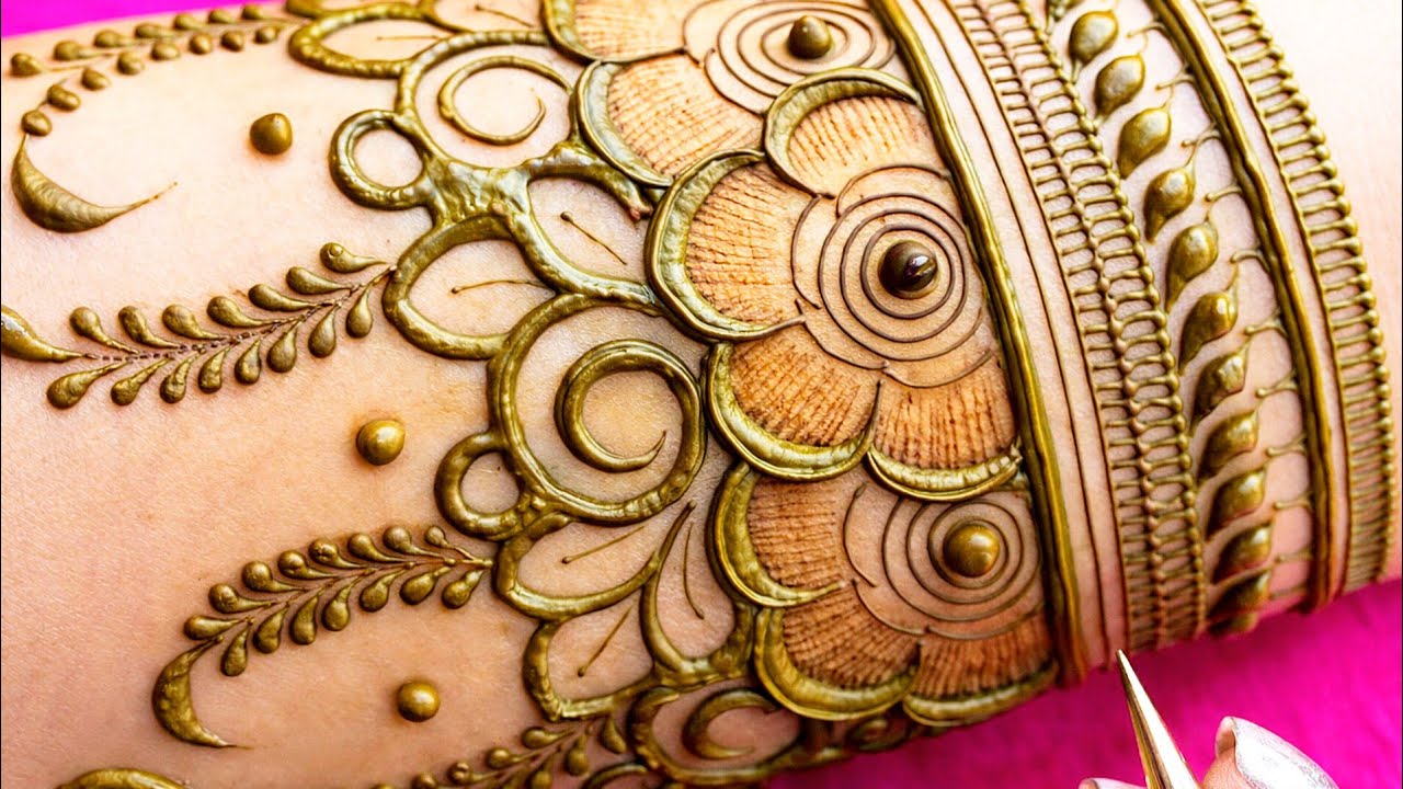 Very simple unique style mehndi design for back hand|new easy mehndi design 2025 | mehandi designs