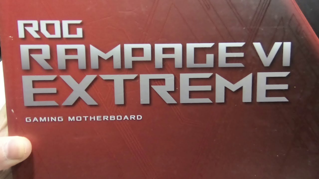 Asus ROG Rampage VI Extreme Motherboard Unboxing