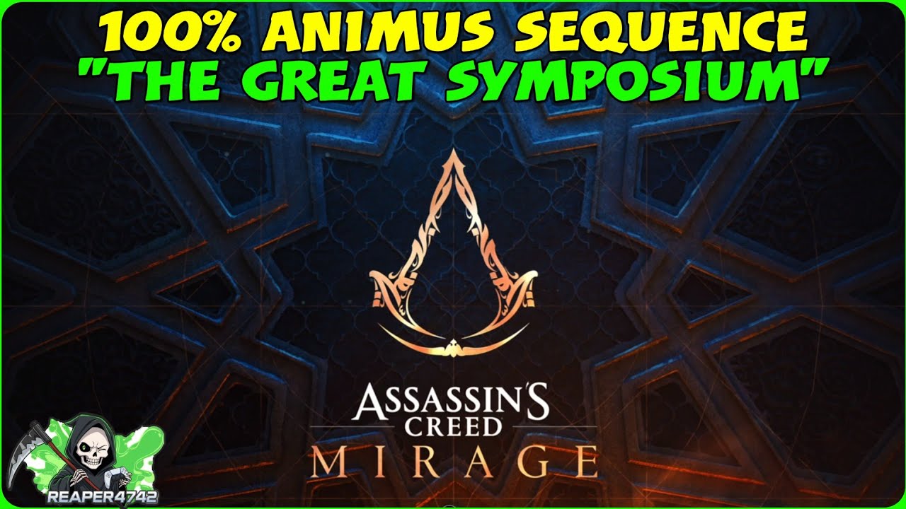 The Great Symposium Animus Sequence in Assassins Creed Mirage