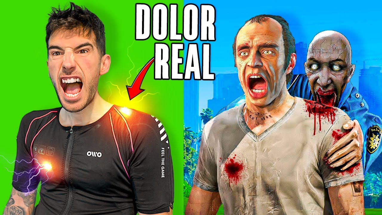 GTA 5 ZOMBIES pero Recibo DA&Ntilde;O en la VIDA REAL !! Makiman