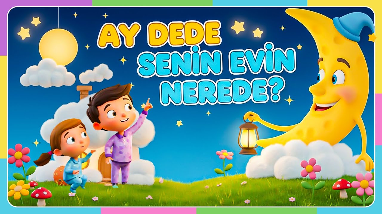 Ay Dede Ay Dede Senin Evin Nerede | Eğlenceli Çocuk Şarkıları | AguMagu TV