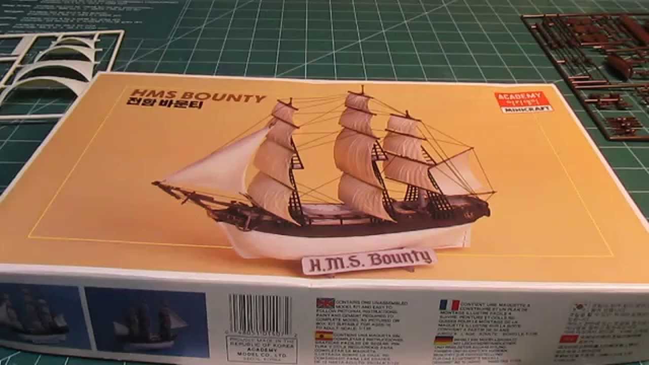 Academy Minicraft HMS Bounty Model Ship Kit Review