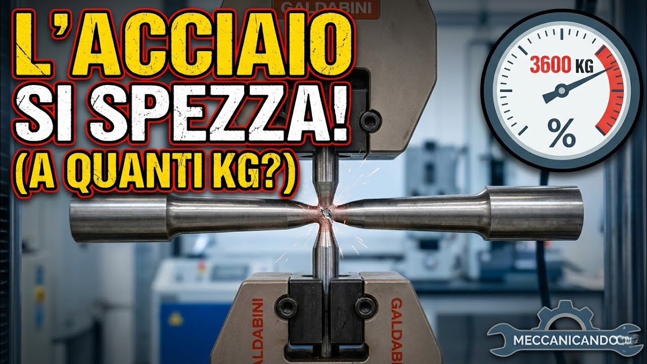 Prova di trazione con diagramma carichi-deformazioni @meccanicando