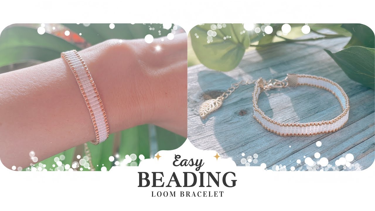 ビーズ織りのブレスレット    Bead Woven Bracelet