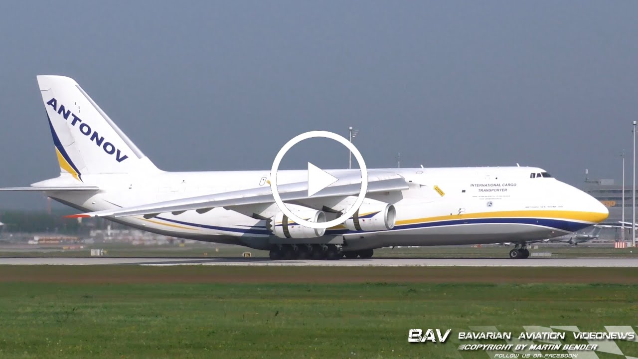 Antonov An-124 - Antonov Airlines UR-82009 - landing at Munich Airport