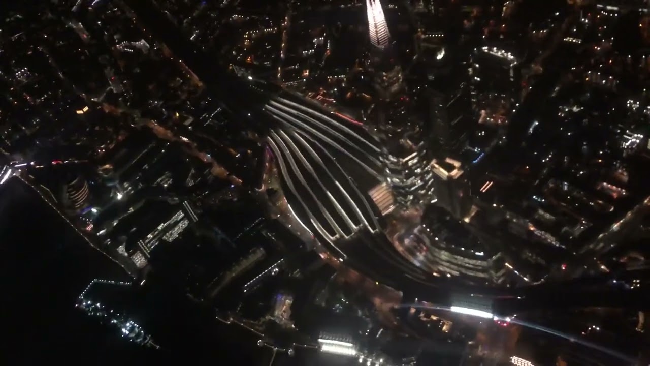 One of the best night landing at London City’s Airport