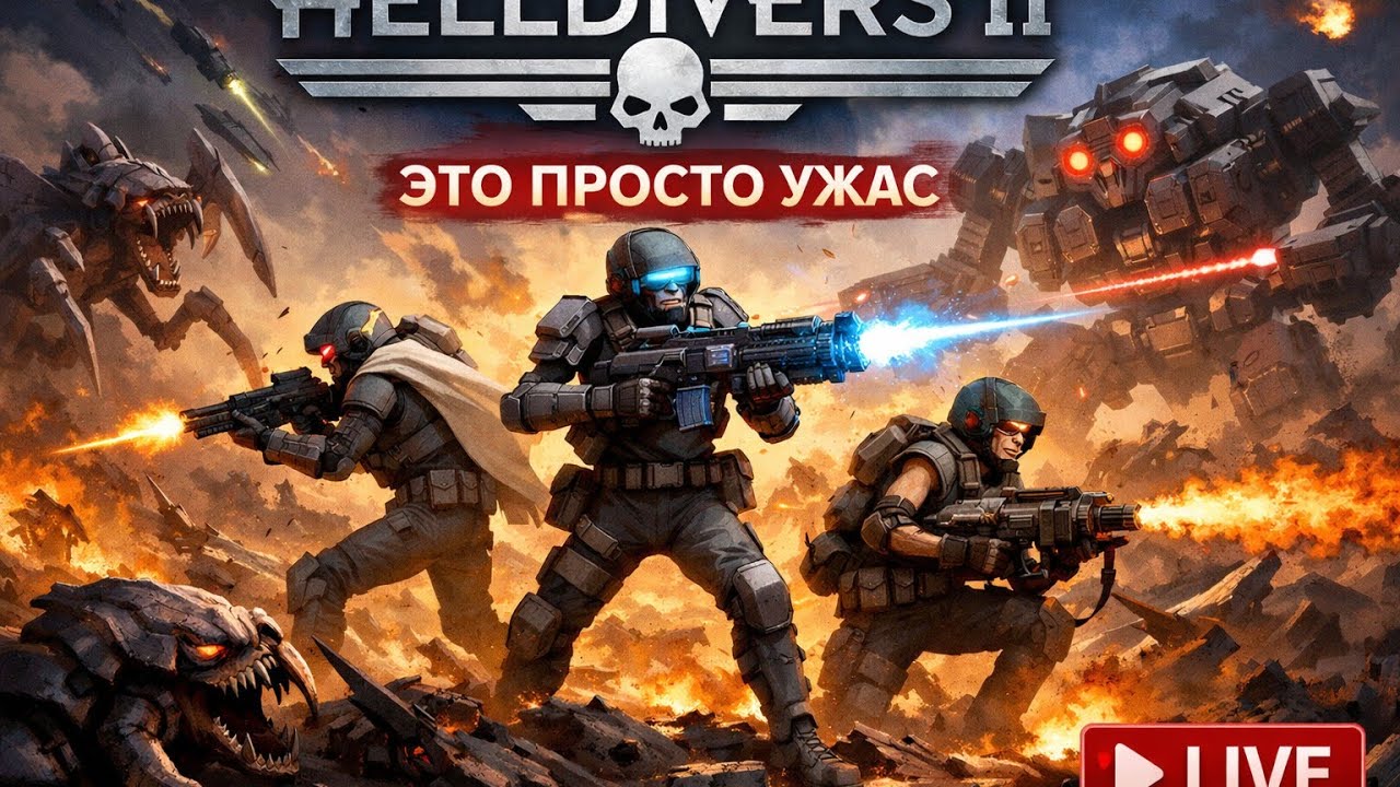 PS5 🔥💥 HELLDIVERS 2 — ЭТО ВООБЩЕ ВЫЖИВАЕМО? | СТРИМ PS5 💥