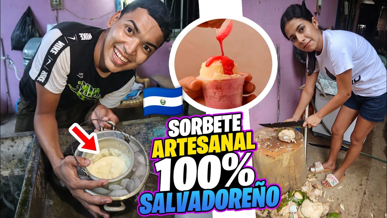 HISE SORBETE ARTESANAL SALVADOREÑO CON MI NOVIA