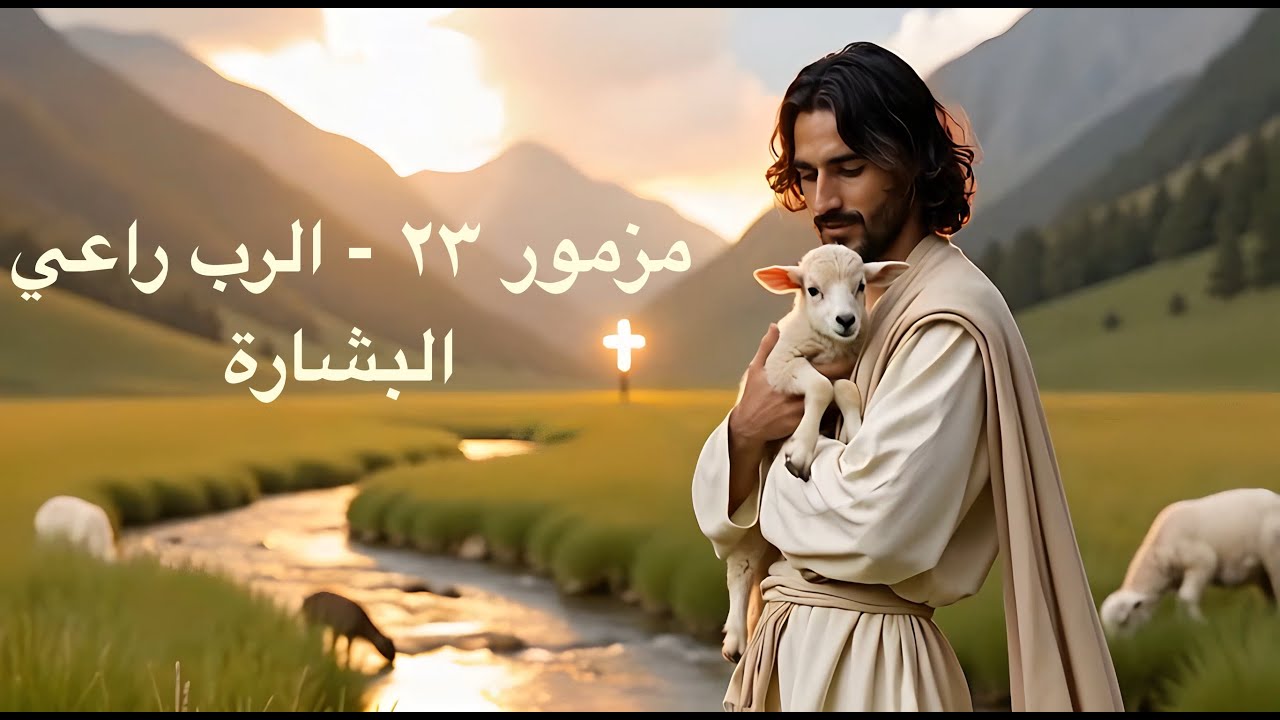 ‎⁨مزمور ٢٣  - الرب راعي فلا يعوزني شئ - البشارة - راحة للقلوب المتعبة  - دموعك ليست منسية