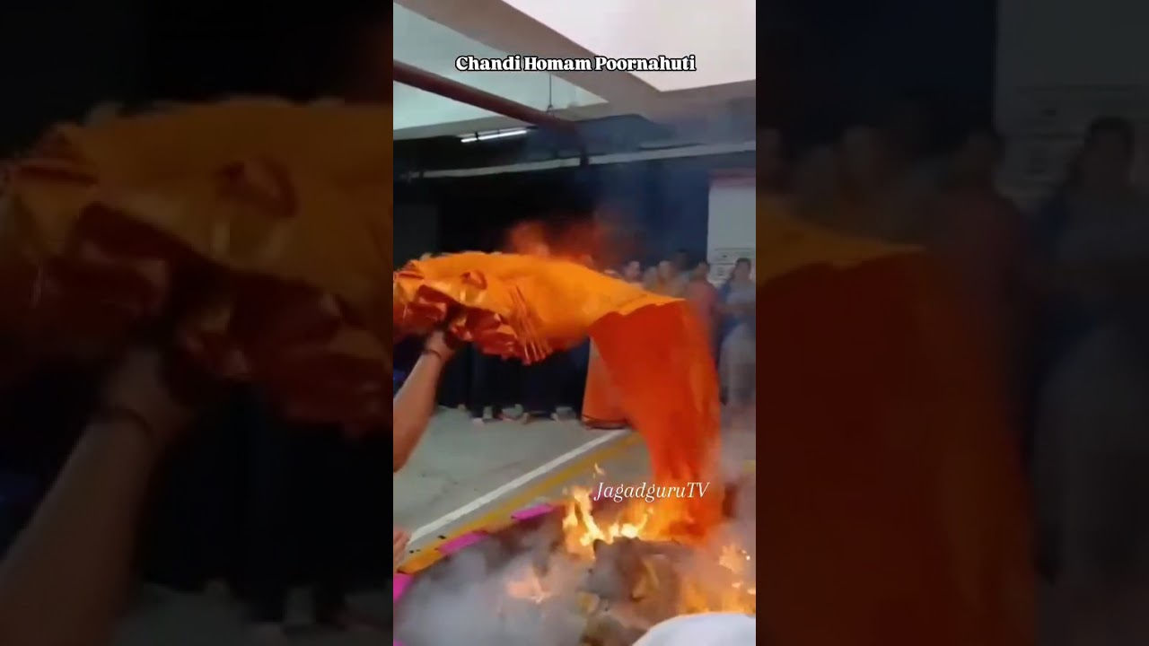 Chandi Homam Poornahuti. #bangaraiahsarma #chandihomam #poornahuti #suvarnabharatigoshala