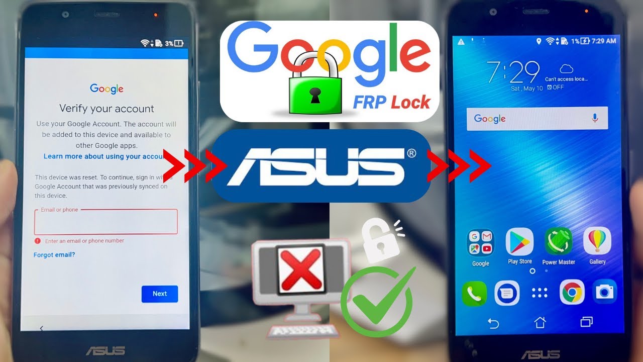 Asus ZenFone Google/Frp Bypass Without Pc