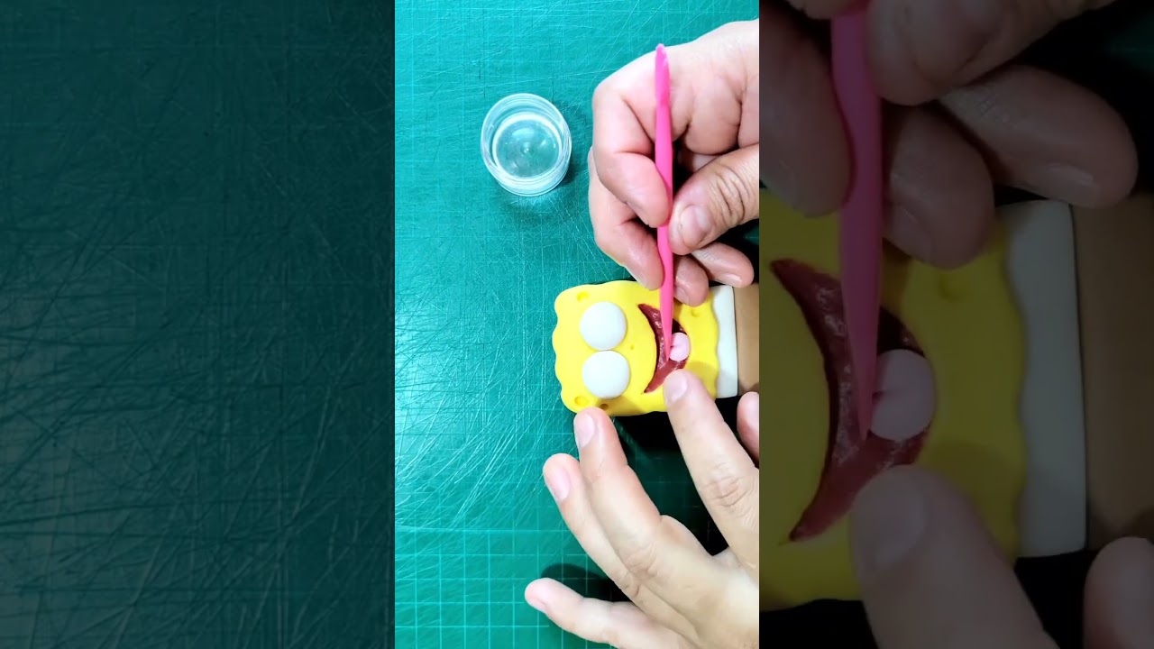 Modelado 100% fondant Bob Esponja 