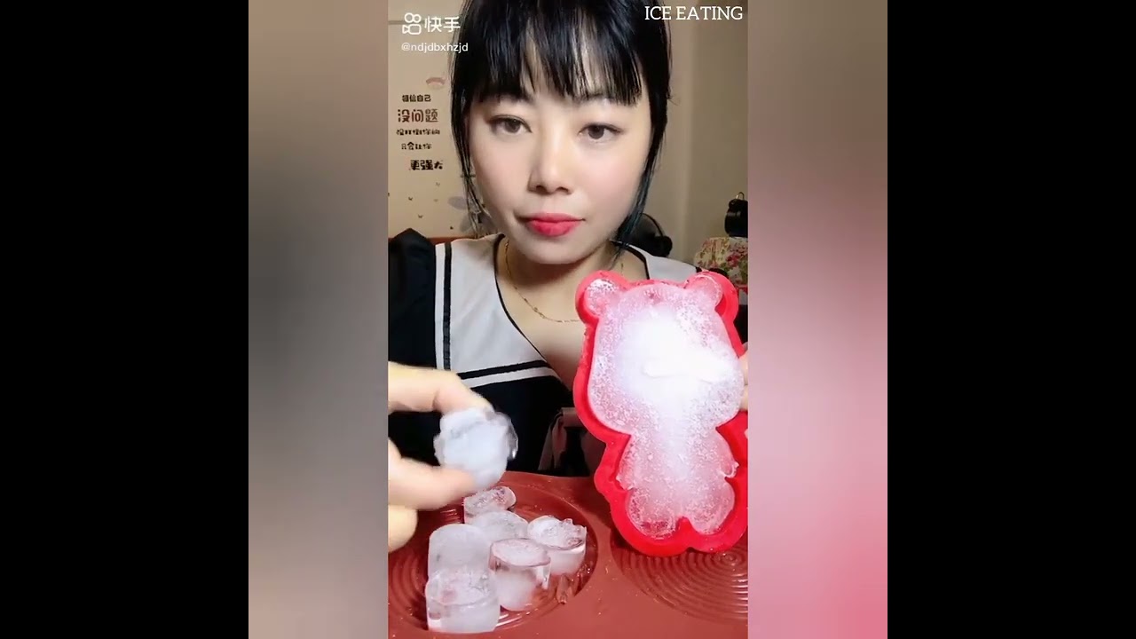 SOLO ZHAOFENG | HARD AND CRUNCHY ICE | BROKEN PIECES #iceeating #asmr #asmr #clearice