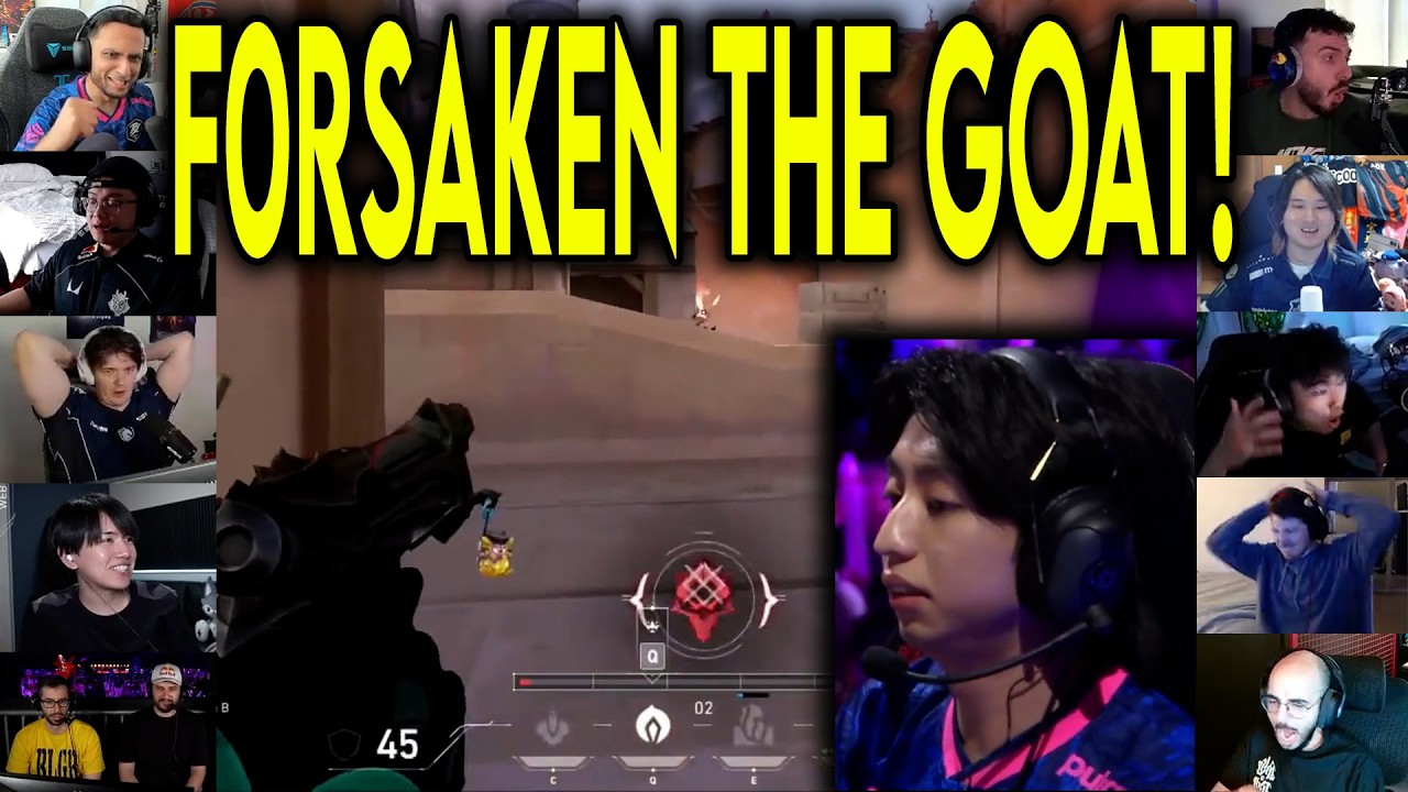 Valorant Streamers React To PRX f0rsakeN CRAZY 4k Against G2 In Masters Santiago