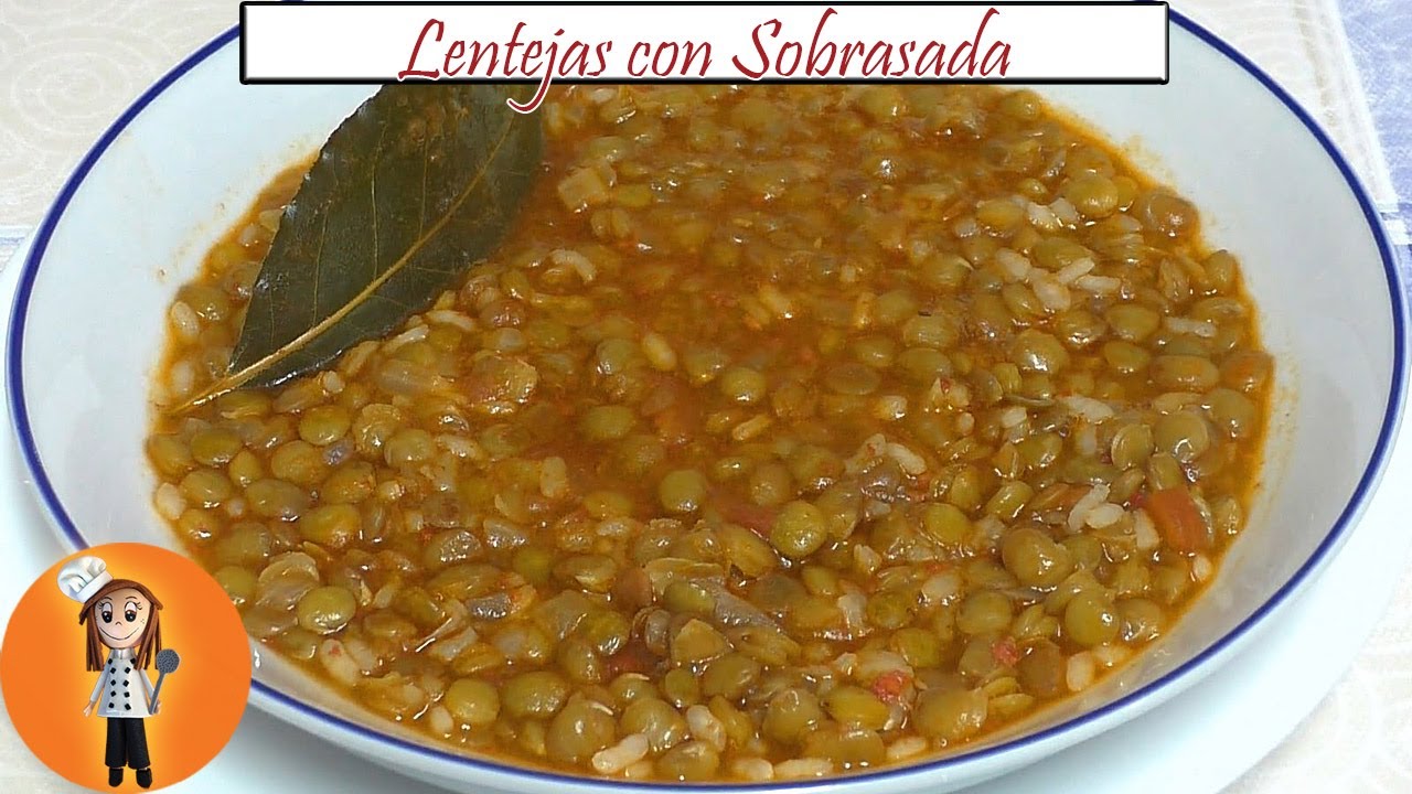 Receta de invierno Lentejas con sobrasada | Receta de Cocina en Familia