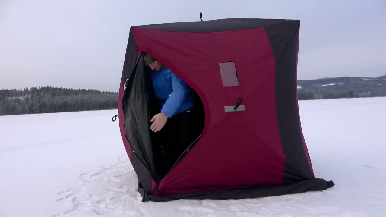 Oppsett av FishKing Basecamp vintertelt