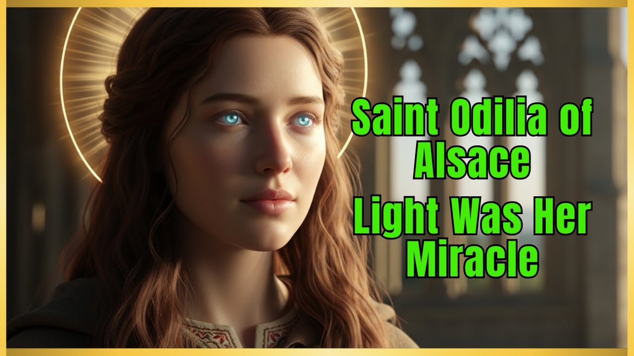 ✝️ From Darkness to Light – The Story of Saint Odilia of Alsace 🌹