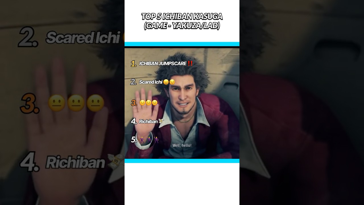 TOP 5 ICHIBAN KASUGA #ichibankasuga #likeadragon #yakuza0 #likeadragoninfinitewealth #kiryukazuma