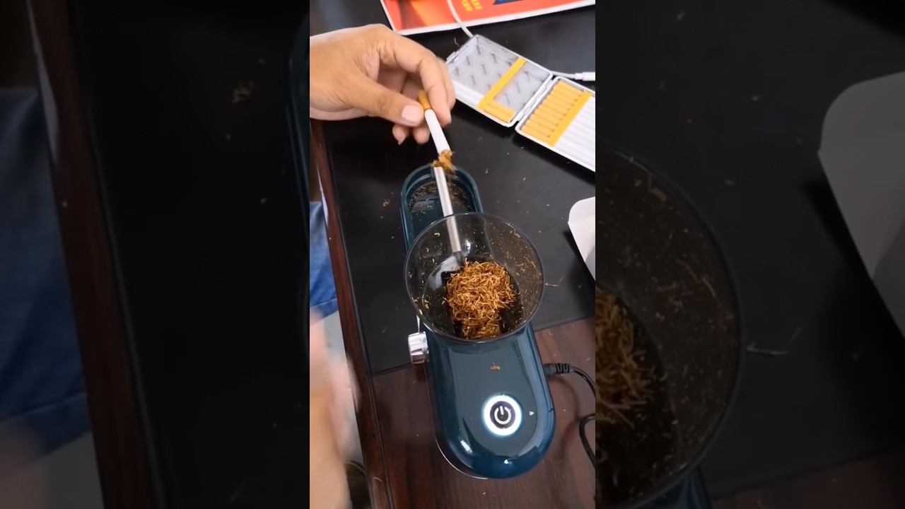 Automatic Cigarette Rolling Machine. #cigarettemachine