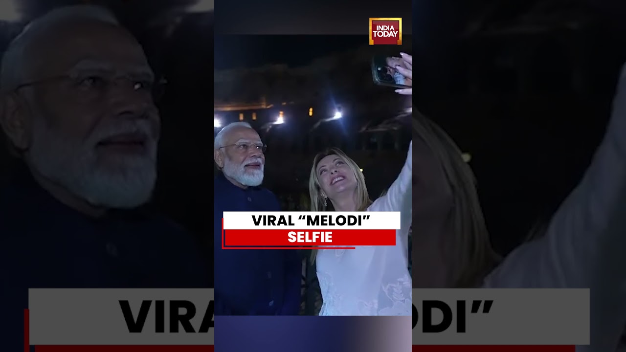 PM Modi & Giorgia Meloni&rsquo;s Selfie BREAKS Internet! #viral #pmmodi #selfie #giorgiameloni #melodi