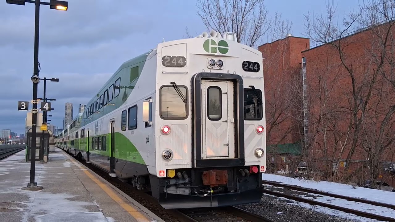 244 departing mimico go #gotransit 