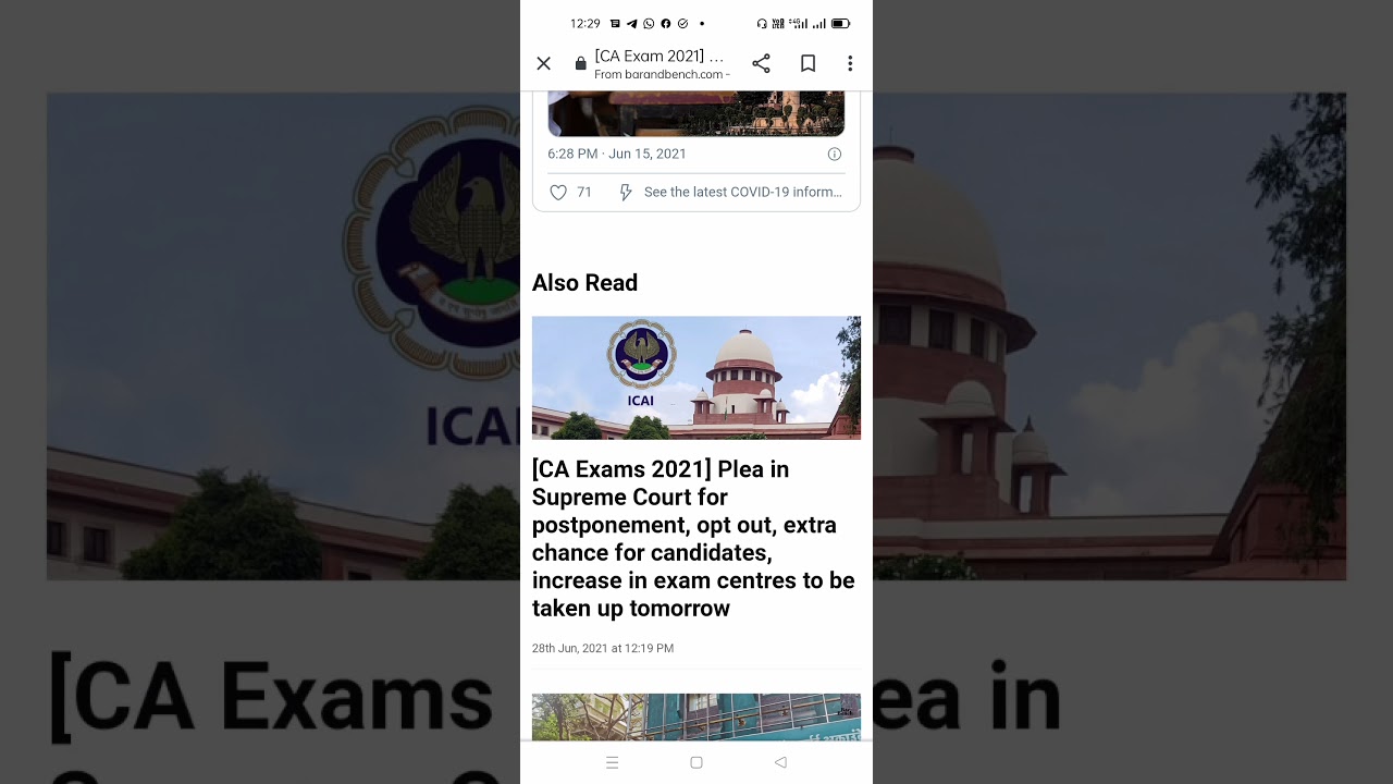 CA July Exams PIL update from Supreme Court