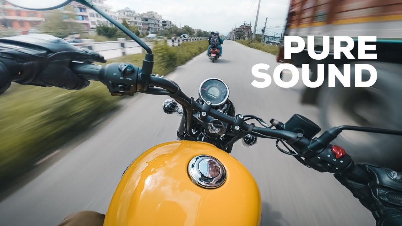 Royal Enfield Meteor 350 Pure Sound in Nepal 2022 | POV RAW Onboard | Bikerz Beast