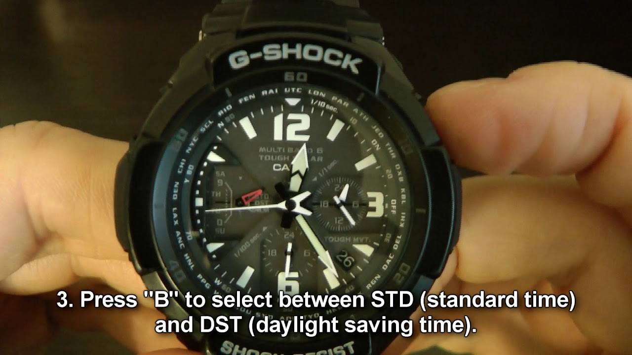 Casio G-Shock Aviation (GW-3000BB-1ACR, 5121) - How To Configure Home City Settings?