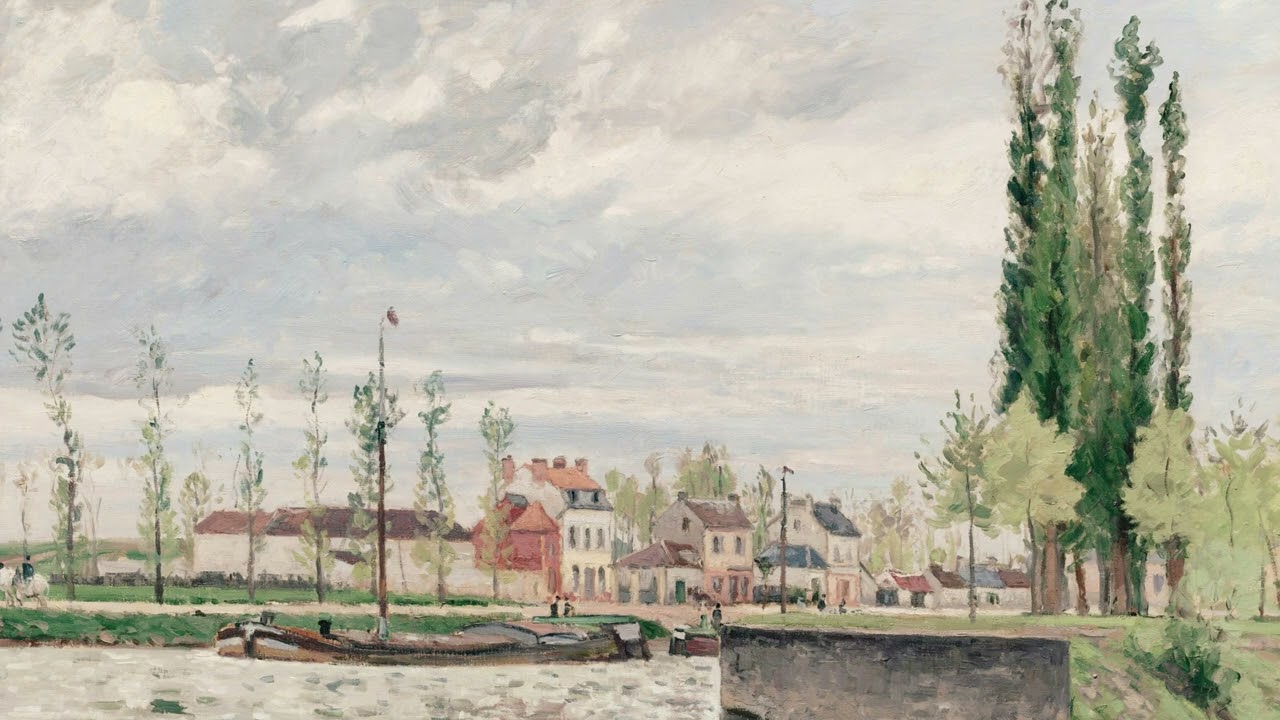 The Lock at Pontoise, by Camille Pissarro | 4K Frame TV Art