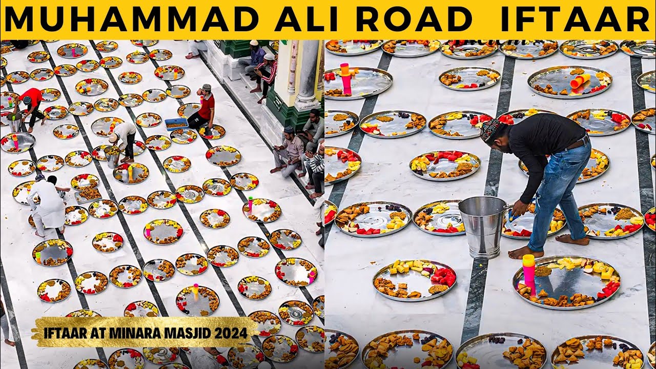 IFTAR AT MINARA MASJID MUMBAI | RAMADAN 2024 | RAMADAN IN MOHAMMED ALI ROAD | Street food Mumbai