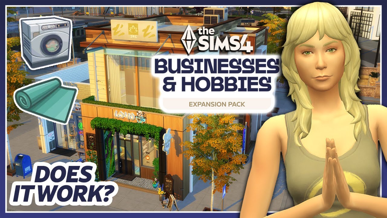 Ran A Yoga Studio/Laundromat in Sims 4: Businesses & Hobbies With...Interesting Results!