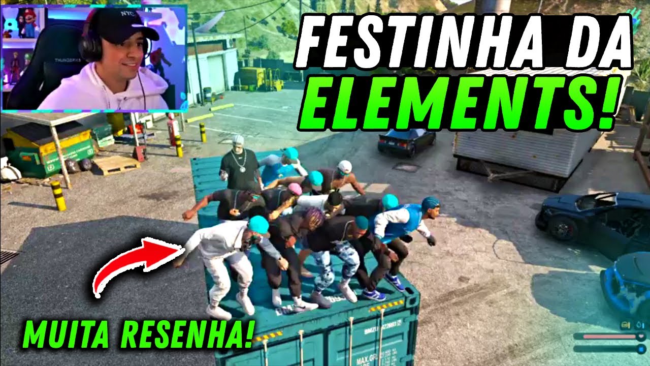LOUD CORINGA CONNOR E MEMBROS DA ELEMENTS  SE REUNI NA RUA E FAZ FESTINHA  MUITA RESENHA GTA RP