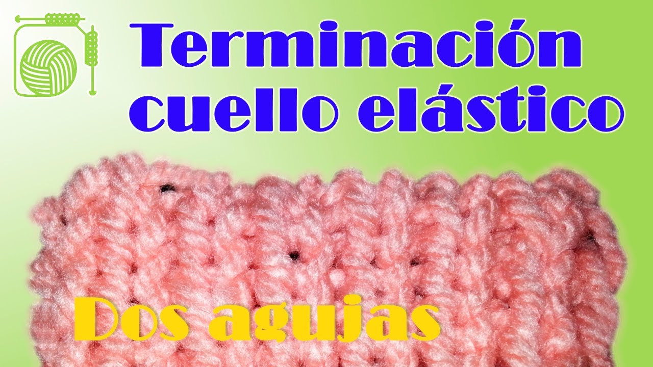 Terminacion cuello elastico dos agujas