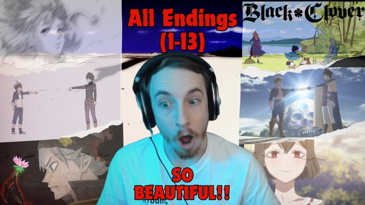 Anime Newbie Reacts to ALL Black Clover Endings (1-13) for the FIRST Time & Tries to Analyze Them