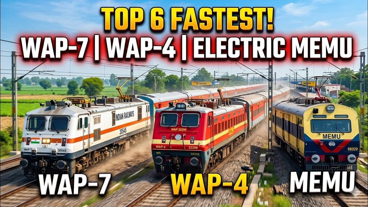 Speed Ka Baap! Top 6 Fastest Trains 🚄🔥⚡2026 ki Sabse Tez Trains: List dekh kar hosh ud jayenge.