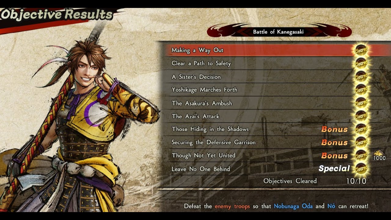 Samurai warriors 5 Mitsuhide's Path " Battle of Kanegasaki" Objective Guide 10/10