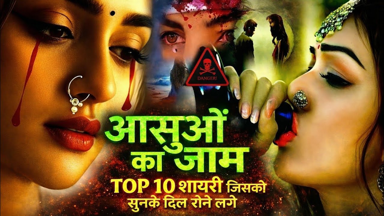 चलो इक बार फिर से अजनबी बन जाएँ हम दोनों❤️‍🔥टॉप 10 बेवफाई शायरी | Shayari |Hindi #bewafa​ #trending 