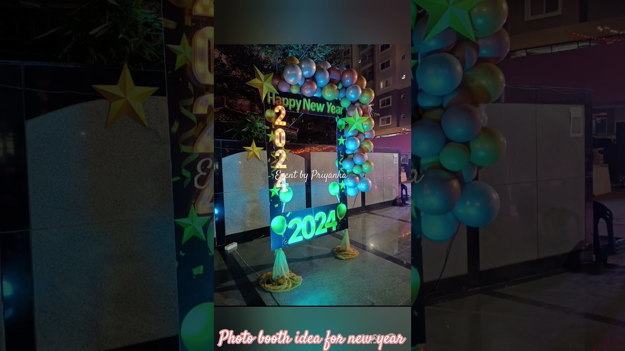 Photo booth ideas for the new year | selfie point / #newyear2025 #photoboothfun