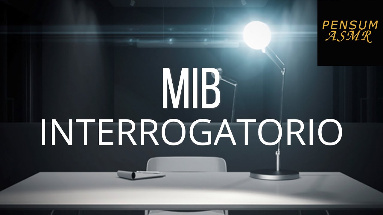 ASMR Hombre de Negro | Roleplay Interrogatorio MIB
