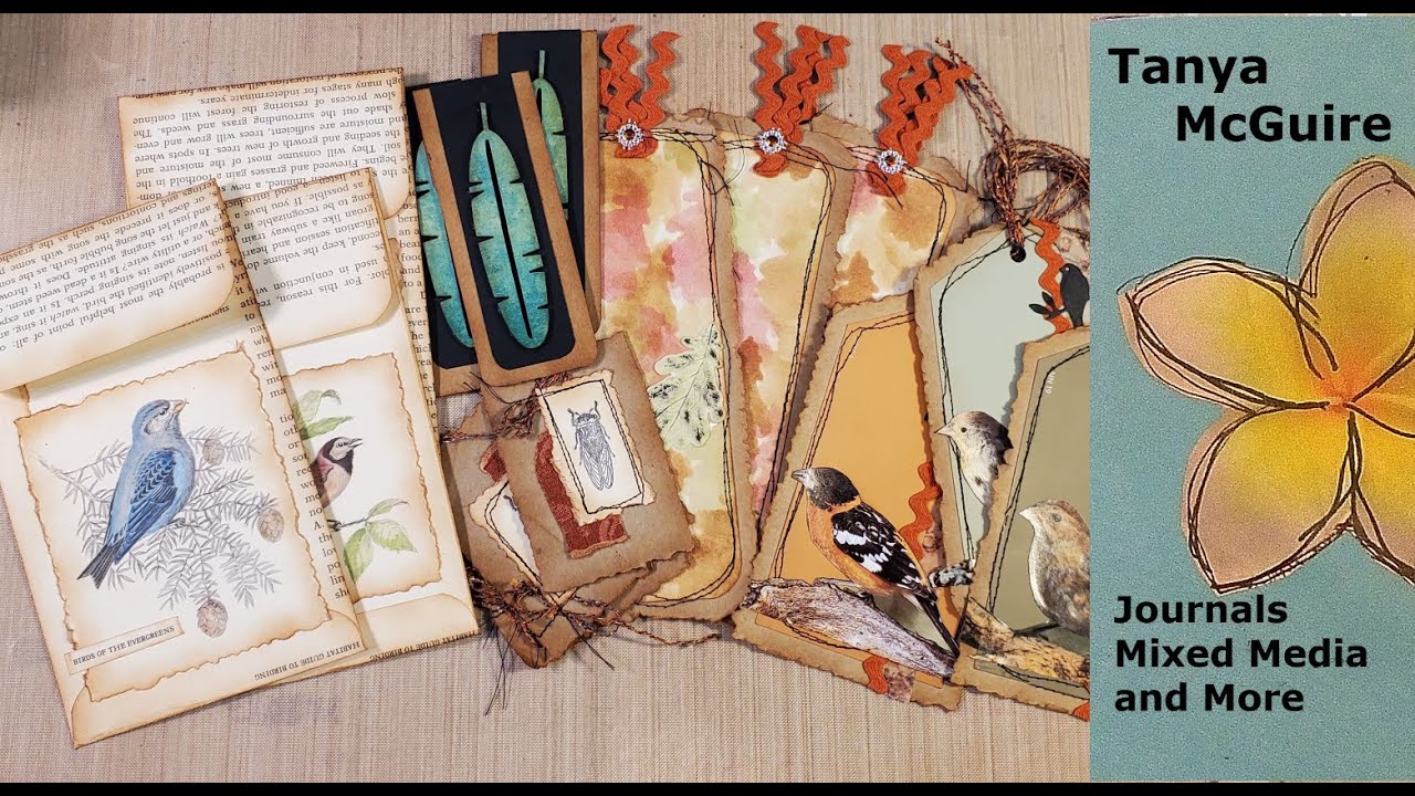 Nature Journal Tags Envelope Pocket Cluster and Paper Clip Part 5